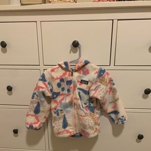 Patagonia synchilla hooded fleece zip up jacket